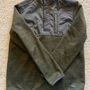 G.H. Bass & Co Men’s Snap Pullover - Size Small, Green/Black